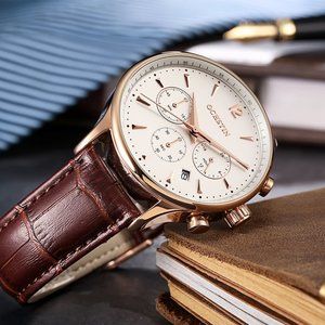 OCHSTIN Leather business watch for men